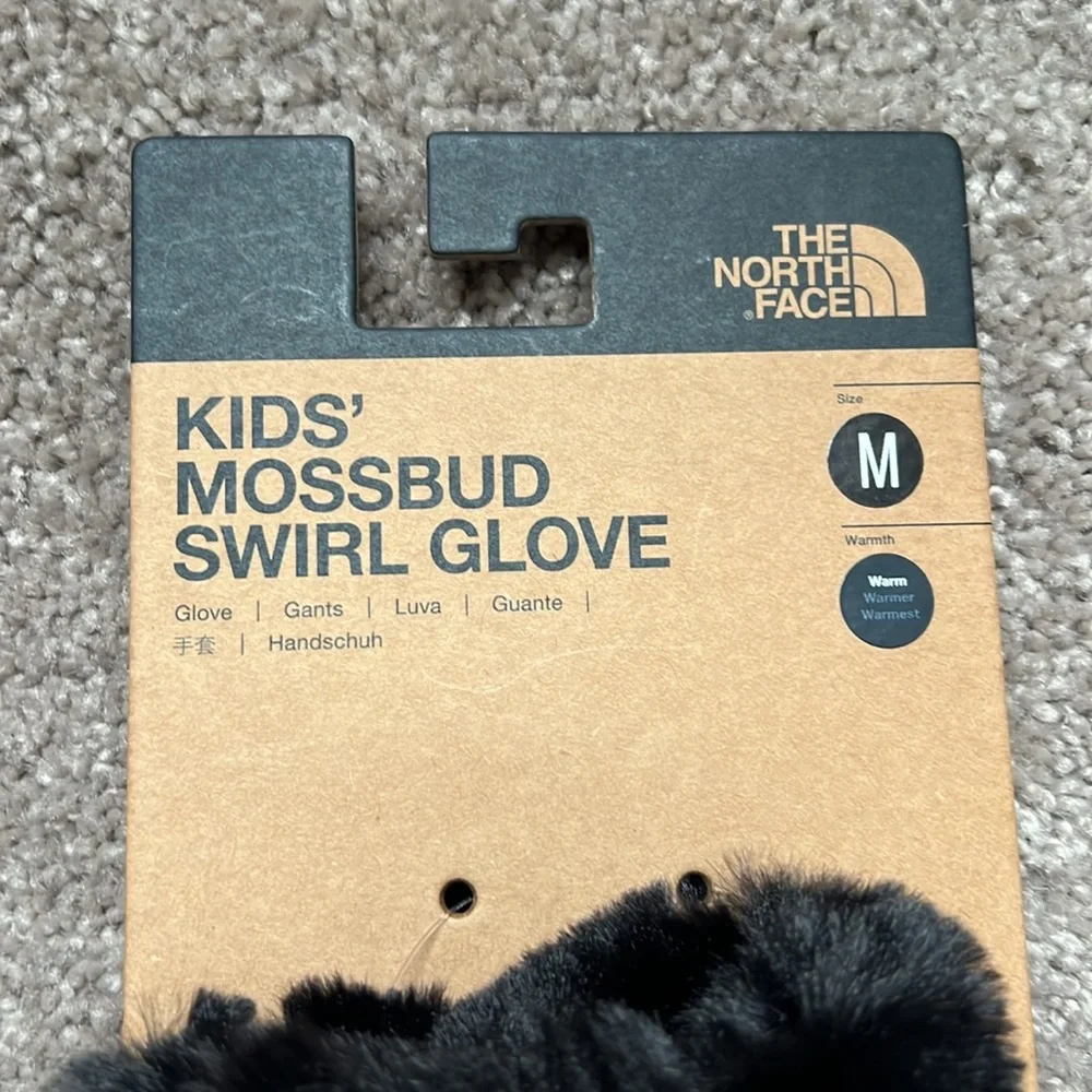 The North Face Kids Mittens - Gray and Black